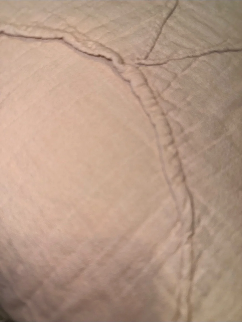 Soft Quilted Bedspread - Light Blush Pink